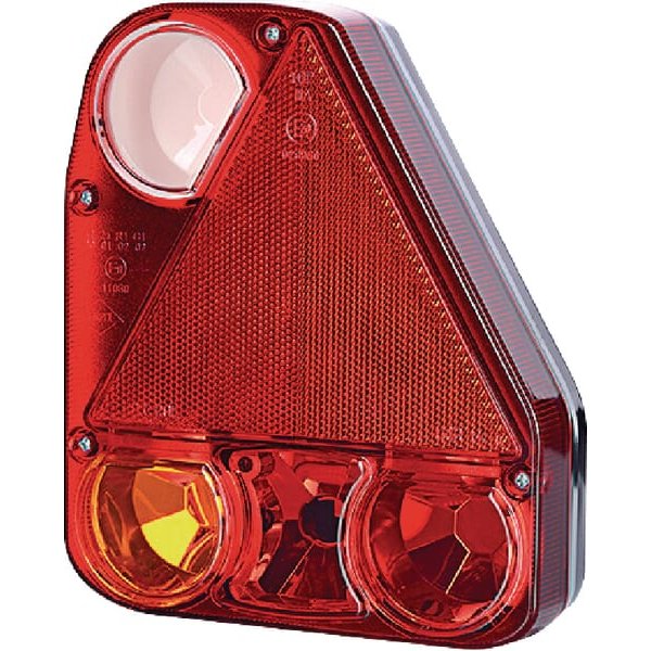 gopart Rear light RH rectangular, 12/24V, white/orange/red, 206x54.5x174mm, LA45009