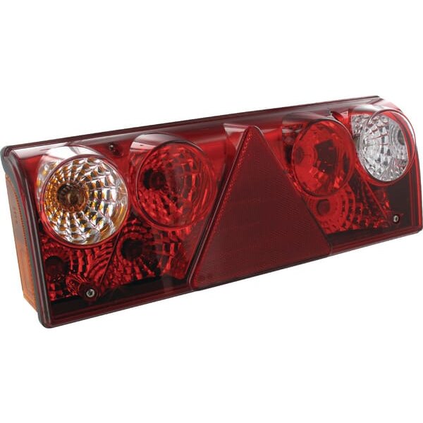 Aspöck Rear light LH rectangular, 24V, red, bolt on, Europoint II by 256001507