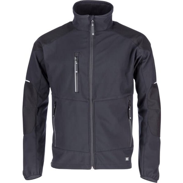 Kramp Softshell mens, black, size 4XL, EU:64-66, Kramp Technical KW211680001066