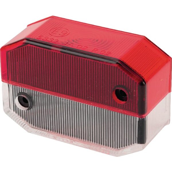 Aspöck Light lens, red/white LH/RH/rear 188165037