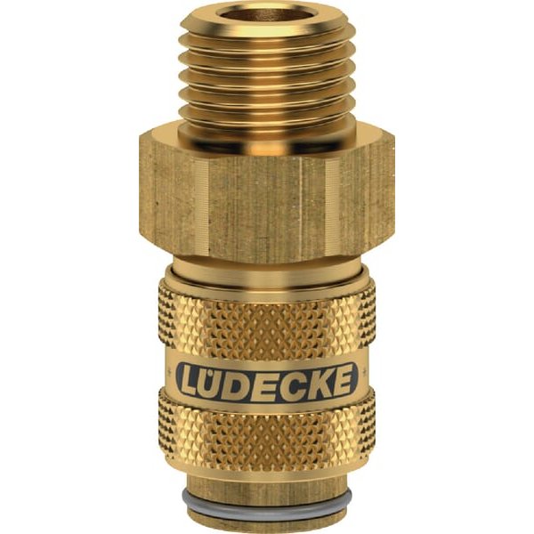 Lüdecke Q-Rel coup with 1/4" BSP M/Thd ESM14AAB
