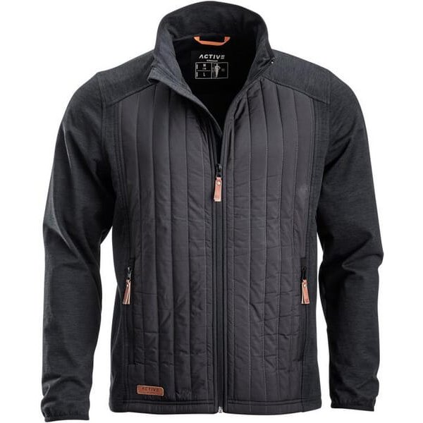Kramp Hybrid/fleece jacket Men, charcoal 2XL KW506401911060