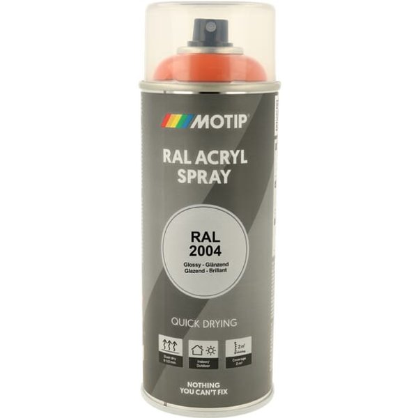 Motip RAL 2004 spray pure orange 07007