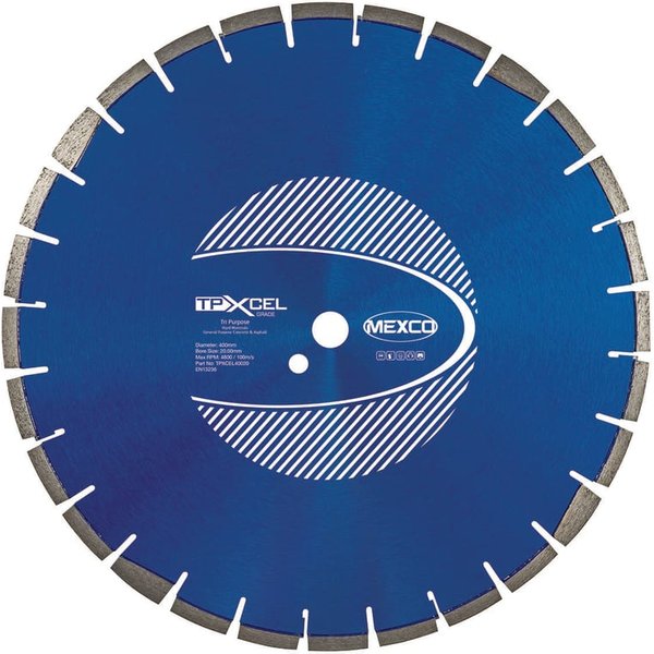 MEXCO XCEL Grade Tri-Purpose Diamond Blade 400 x 20mm TPXCEL40020