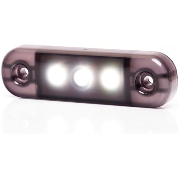 Kramp Front marker light LED, white, rectangular, 12-24V, 84x24x10.4mm LA30098