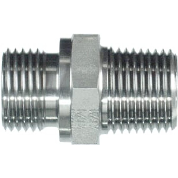 PH Hydraulik Straight Adaptor M 1" BSP x 1" NPT SS VNBN16SS