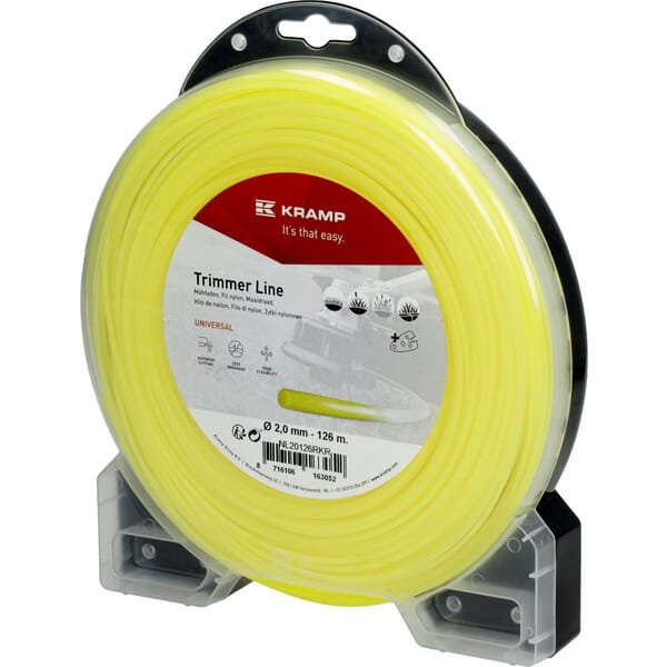 Kramp Trimmer line diameter 2mm 126m round yellow NL20126RKR