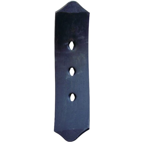 Kramp Cultivator point 390x100x12mm, reversible left, flat, 3 hole, suitable for Pöttinger 965500661N