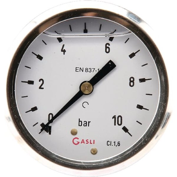 ET Pressure gauge diameter 63 0–10bar 1/4" rear MA6310B04SSGF
