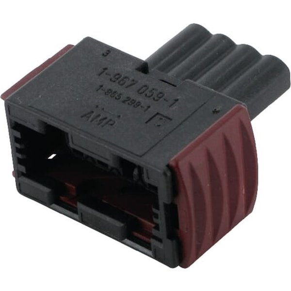 TE / AMP Plug housing 4 P. Female JPT Black AMP19670591