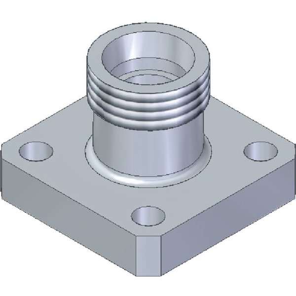 Oleo Tecnica Pump flange straight metric GF40LKL22H035