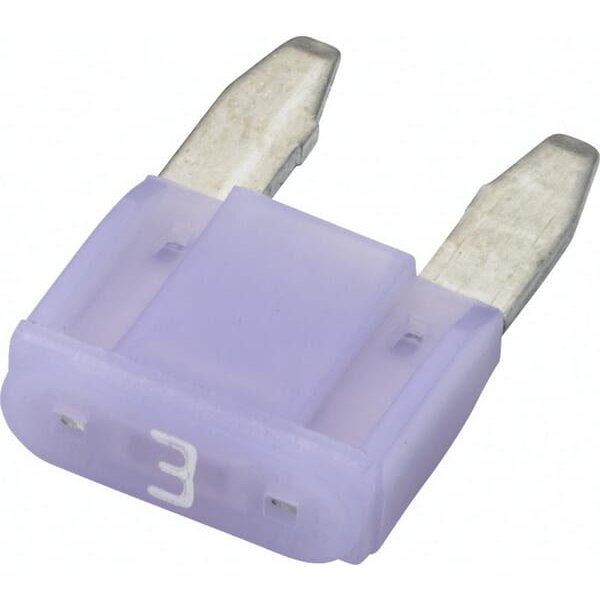 Hella Fuse Mini blade 32V 3A Length 16.3mm purple Pack 10x 8JS728596182