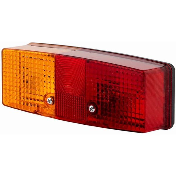 Hella Rear light LH rectangular, 12/24V, red/orange/white, bolt on, 158x51x64mm, 2SE997111011