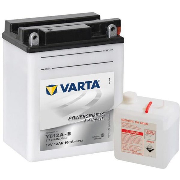 VARTA Battery 12V 12Ah 160A Powersports Freshpack 512015016I314PS