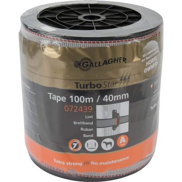 Gallagher TurboStar cord 40mm white 100m 072439GAL