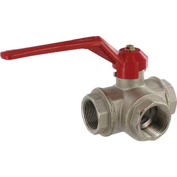 Unbranded Ball valve T 1 1/4" IT/IT 3-way KS3114T