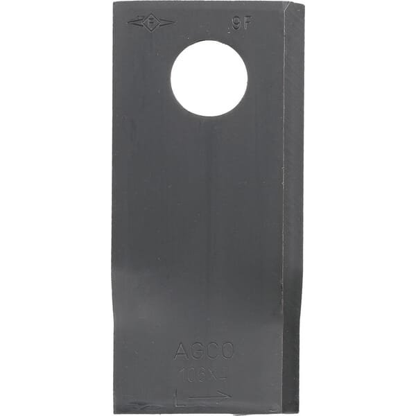 Fella Mower blade LH 106x48x4mm bore diameter 19mm Suitable for 122329