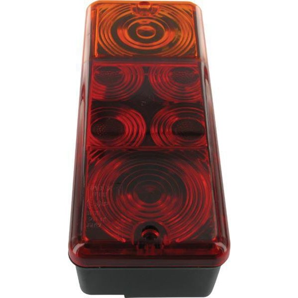 Radex Rear light LH rectangular, red/amber, bolt on, 210x59x83mm G41311