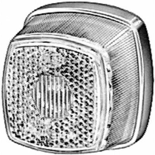 Hella Light lens, transparent, square 62x62mm LH/RH 9EL117334001