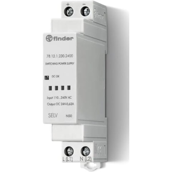 Finder Switching power supply 24V DC 0.5A 12W 781212302400