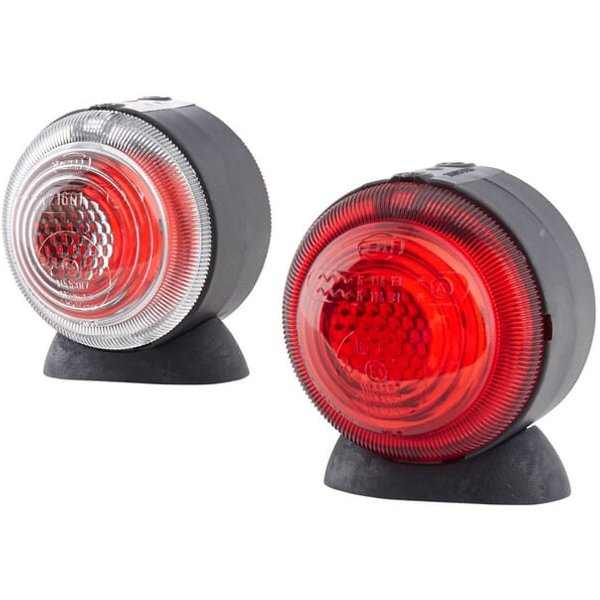 Hella Marker light 5W, round, 24V, transparent, bolt on, diameter 75mm, 2TJ001633211