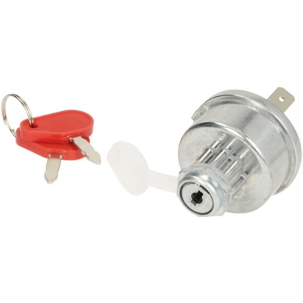 Kramp Ignition switch with key, 12/24V, 4 positions, 16A, blade terminals SW10009KR