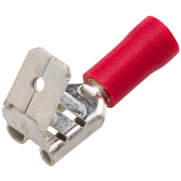 Hella Terminal blade female, red, 0.5-1mm² 6.3x0.8mm, blister (50x), 8KW700143003