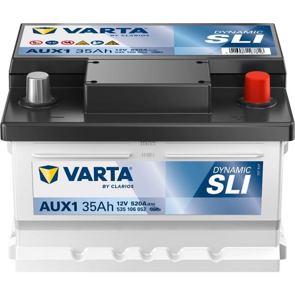 VARTA Battery 12V 35Ah 520A AUX 1 VARTA Dynamic AUX 535106052