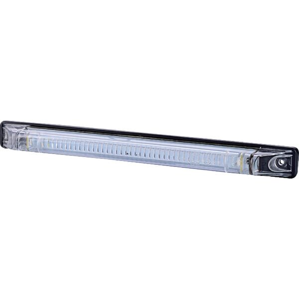 gopart Marker light LED, 0.5/1W, rectangular, 12/24V, white, 255x24x27mm, 2 LED's, LA35059
