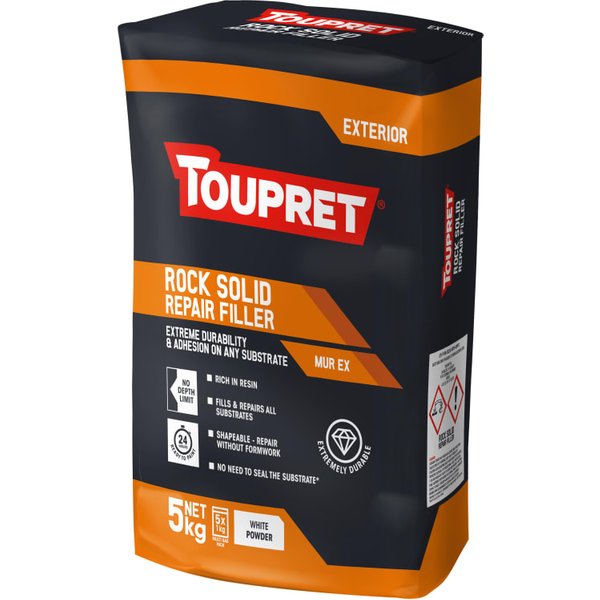 Toupret Exterior Rock Solid Repair Filler 5kg TTMUX051GB