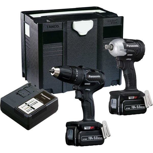 Panasonic EYC242LJ2G31 18V Twin Pack Drill & Impact Wrench EYC242LJ2G31