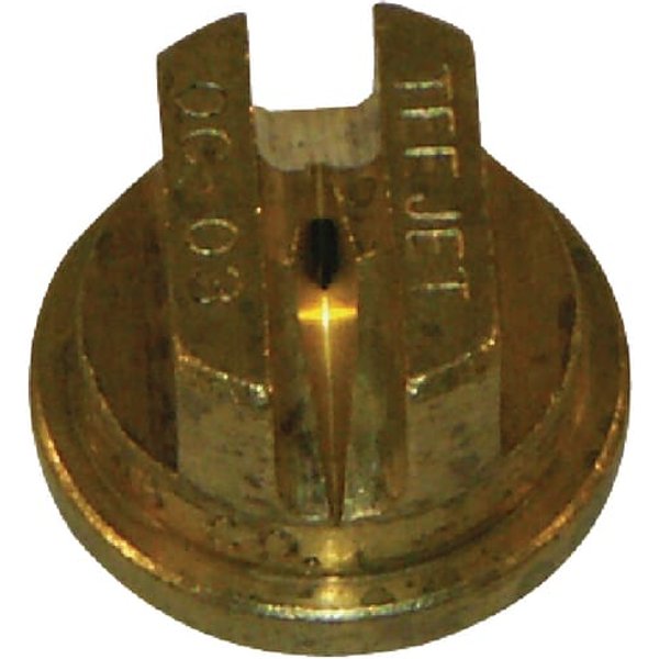 TeeJet Flat fan off-centre nozzle OC 80° 3 brass OC03