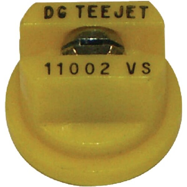 TeeJet Flat fan nozzle DG 110° 02 yellow stainless steel DG11002VS