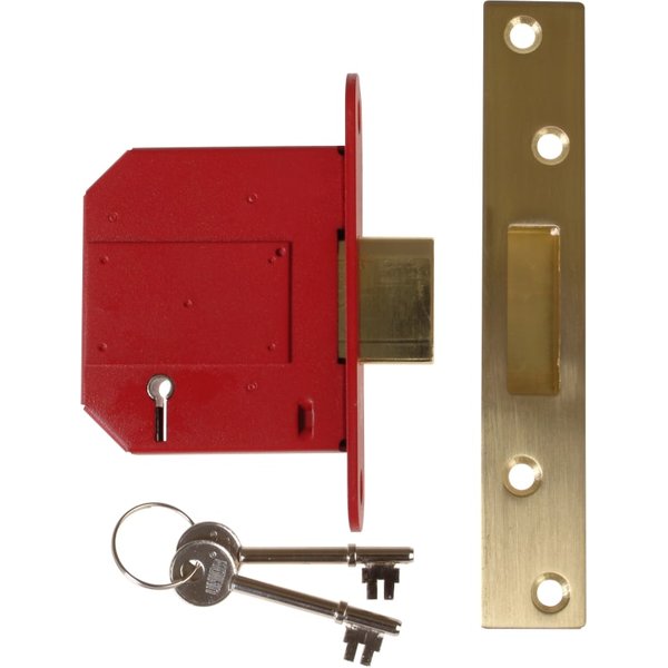 UNION StrongBOLT 2100S BS 5 Lever Mortice Deadlock 81mm J2100S-PL-3.0