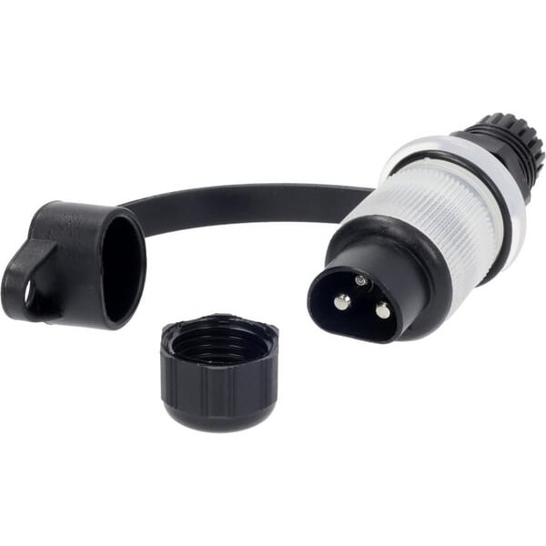 Salvarani 3 pole plug 15A 12V anti-reverse 25036200FUSWLEM20