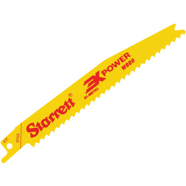 Starrett BT66-5 Bi-Metal Reciprocating Blade 152mm 6 TPI (Pack 5) BT66-5