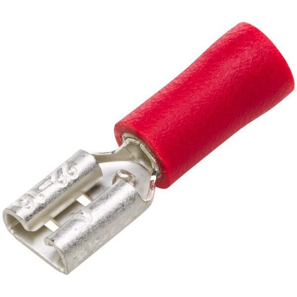 Hella Terminal blade female, red, 0.5-1mm² 4.8x0.5mm, blister (100x), 8KW705392003