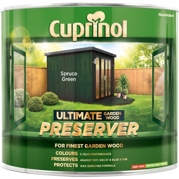 Cuprinol Ultimate Garden Wood Preserver Spruce Green 1 litre 5206082