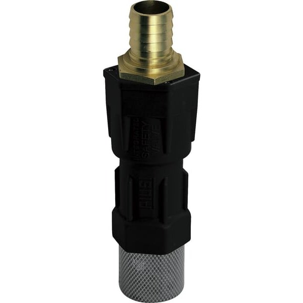 Piusi Footvalve with Inox filter and 3/4" hose tail, F00612000