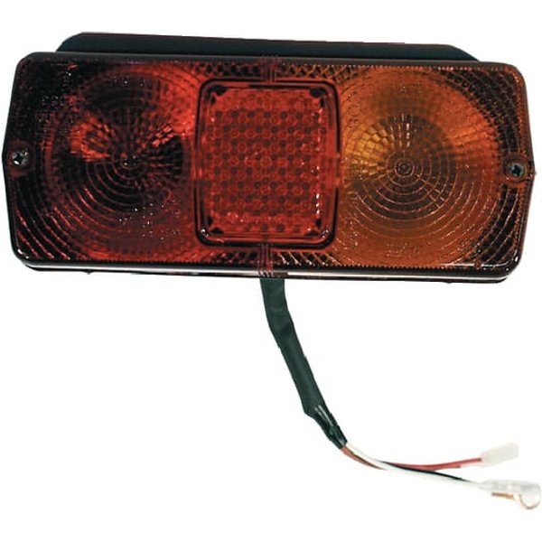 Cobo Rear light RH rectangular, 12V, red/amber, bolt on, 184x76mm, 4-pin, 02369000
