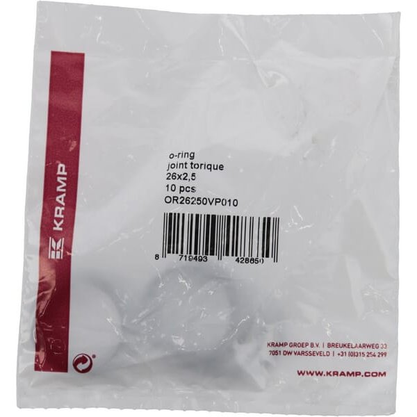 Kramp O-ring 26x2.5 75 shore Viton 10x OR26250VP010