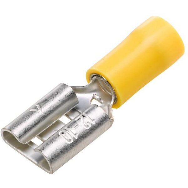 Hella Terminal blade female, yellow, 4-6mm² 9.5x1.2mm, blister (50x), 8KW700142003