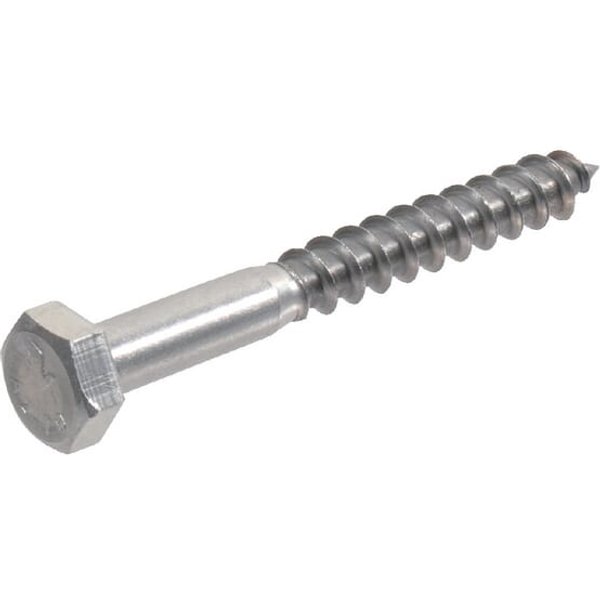 Kramp Wood screw 10x100mm, 17mm hex head, stainless steel, DIN 571 57110100RVSA4