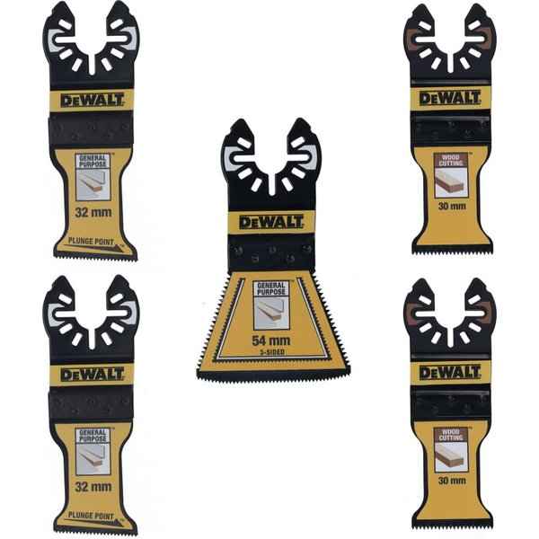 DEWALT DT20777 Mixed Multitool Blade Set, 5 Piece DT20777-QZ