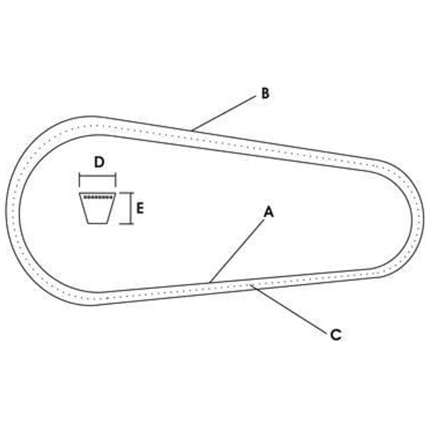 Vapormatic Drive belt set (x4) VLD4079