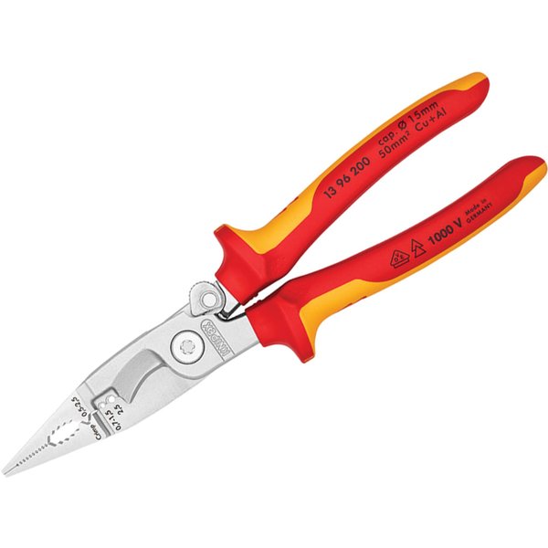 KNIPEX 13 Series VDE Multifunctional Installation Pliers 200mm 13 96 200 SB