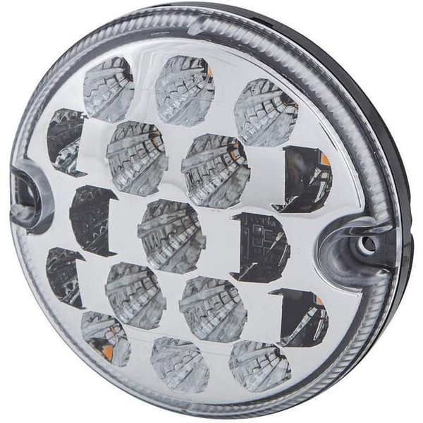 Hella ValueFit Direction and position light LED, front, round, 10/30V, transparent, bolt on, diameter 95mm, 17 LED's, 2BE357028051