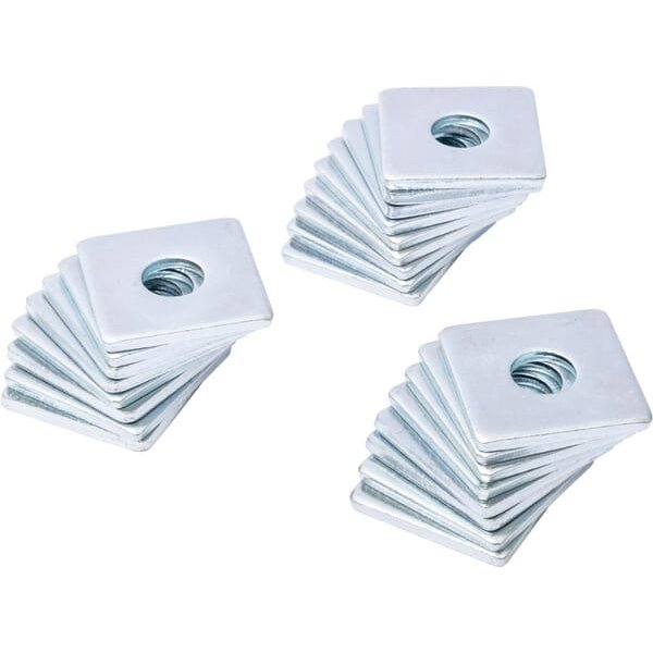 Kramp Square washer M16x50x5mm, Steel Zinc-plated DIN 436 43616