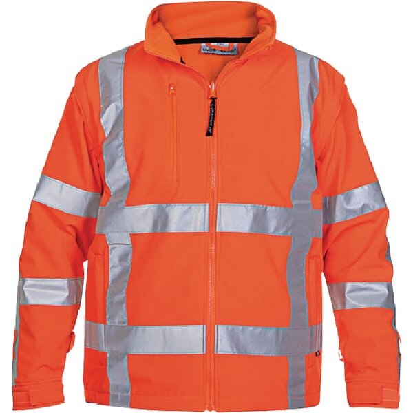 Hydrowear Softshell jacket, orange, size 4XL, UK:48/EU:64-66, Thermoline, Toulon by 04025980FO4XL
