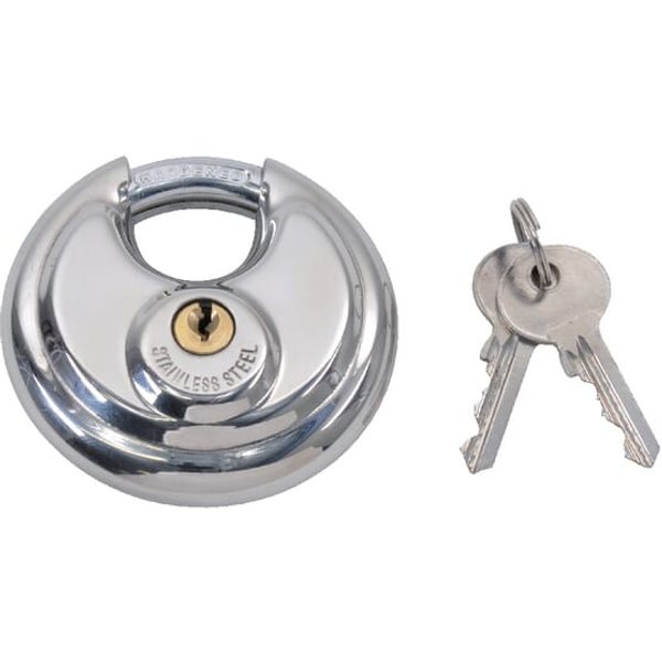 Unbranded Discus padlock, Keyed alike 70mm, stainless steel K222